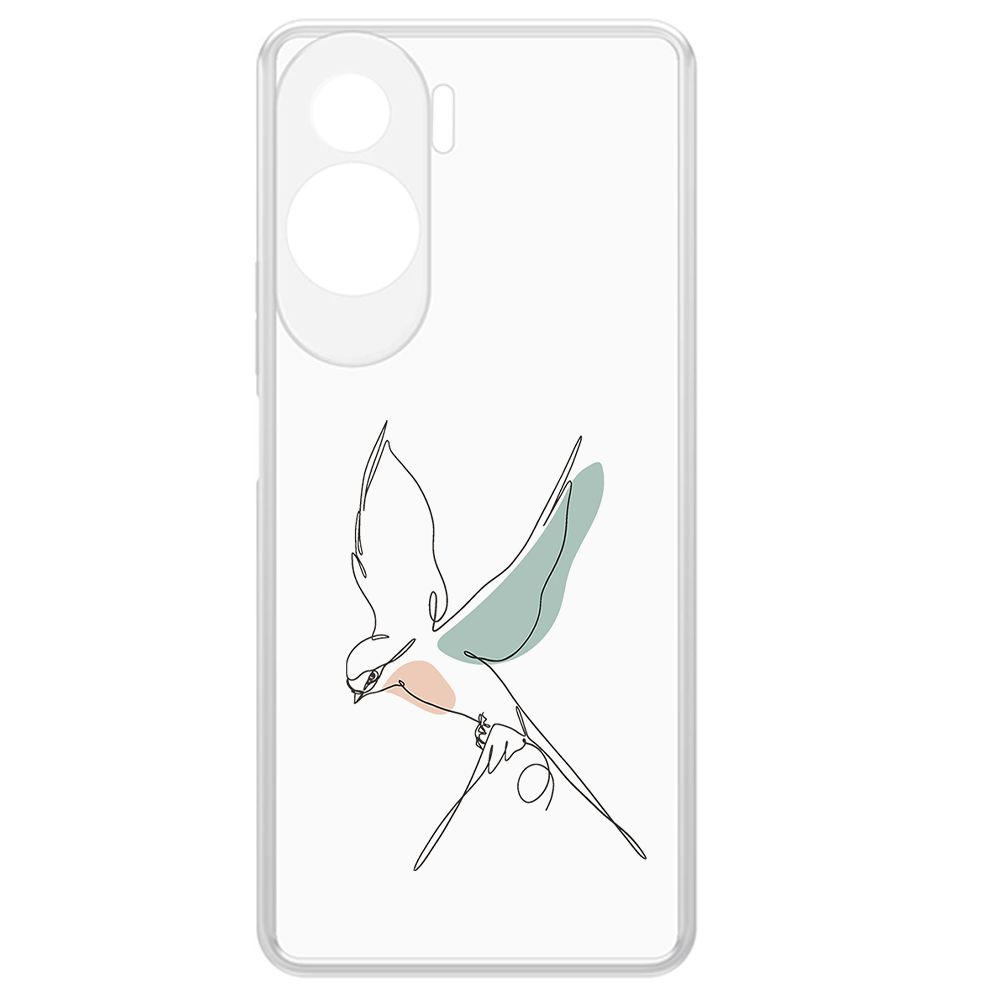 

Чехол-накладка Krutoff Clear Case Полет для Honor 90 Lite, Прозрачный