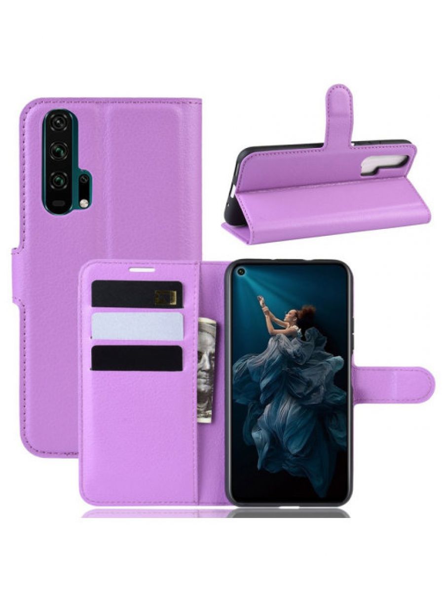 

Чехол Wallet для смартфона Honor 20 Pro фиолетовый