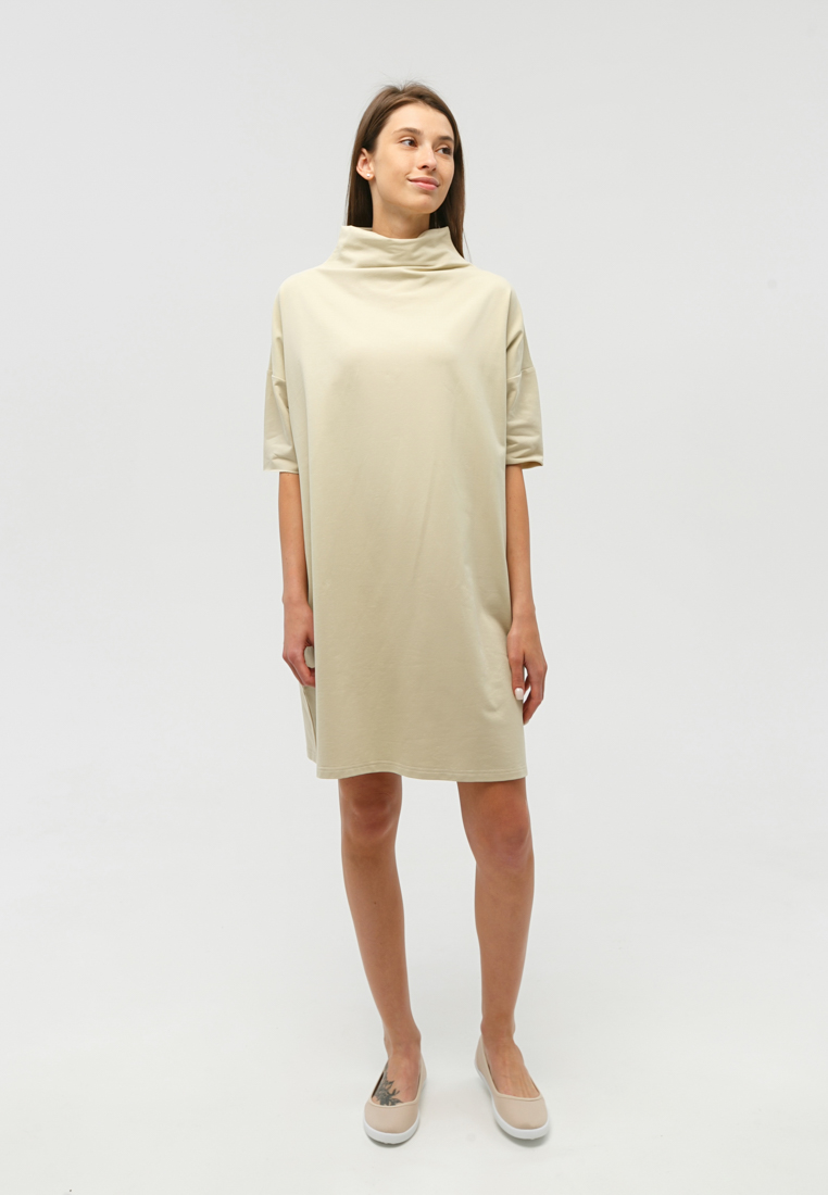 Платье женское Konwa 0560 бежевое 46 RU