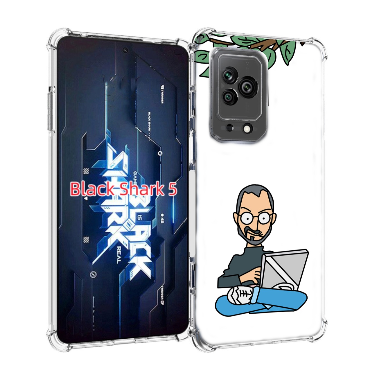

Чехол MyPads программист для Xiaomi Black Shark 5, Прозрачный, Tocco