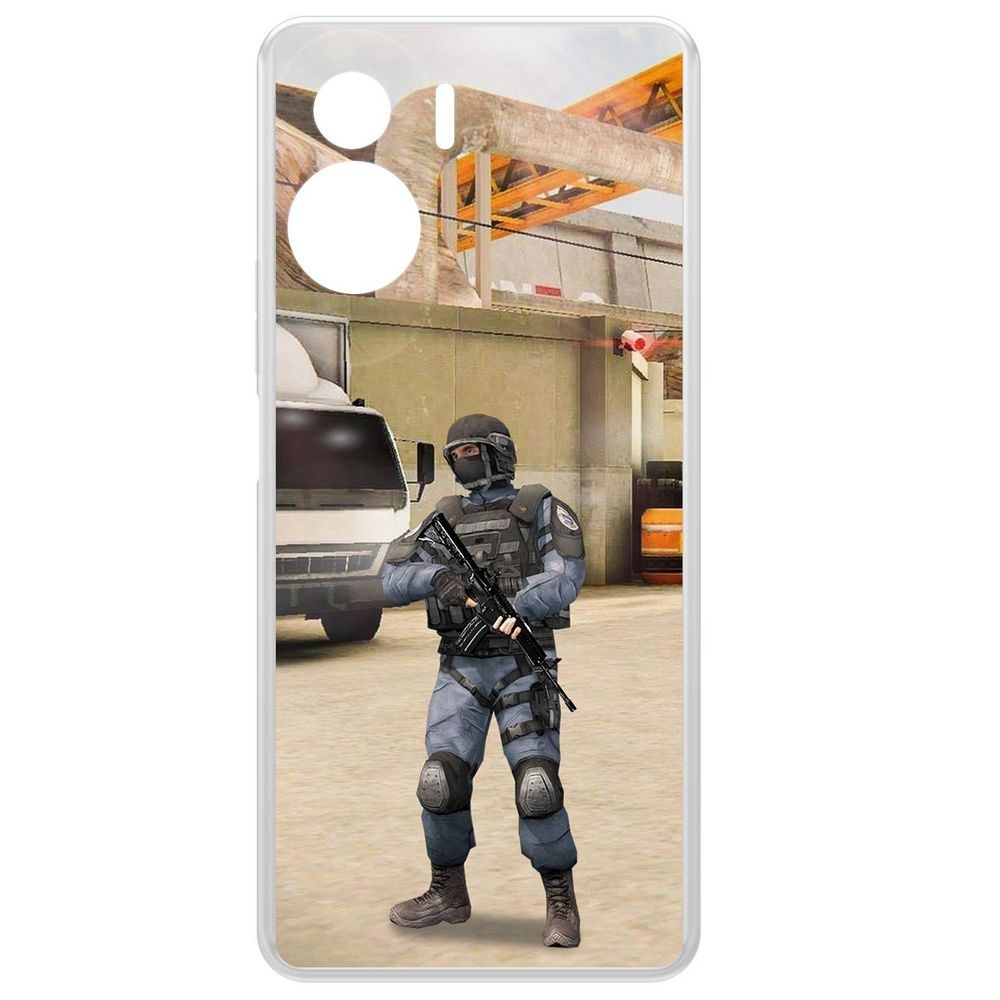 Чехол-накладка Krutoff Clear Case Cтандофф 2 (Standoff 2) - GIGN для Honor 90 Lite