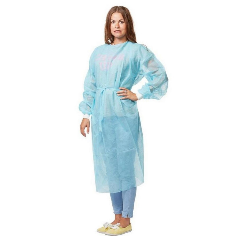 

Халат Инмедиз ЕВРО нестерильный голубой р.52-54 140 см пл.25 5 шт.