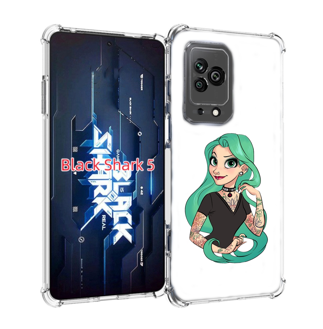 

Чехол MyPads рапунцель-в-тату женский для Xiaomi Black Shark 5, Прозрачный, Tocco