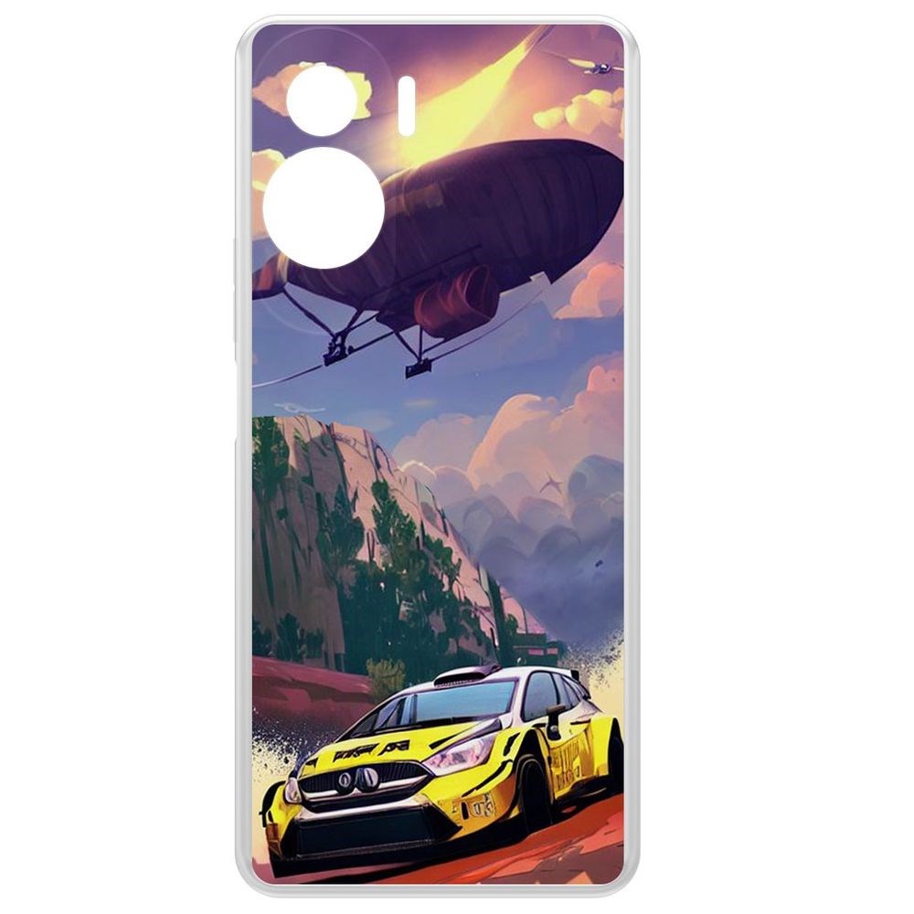 

Чехол-накладка Krutoff Clear Case Гонка для Honor 90 Lite, Прозрачный