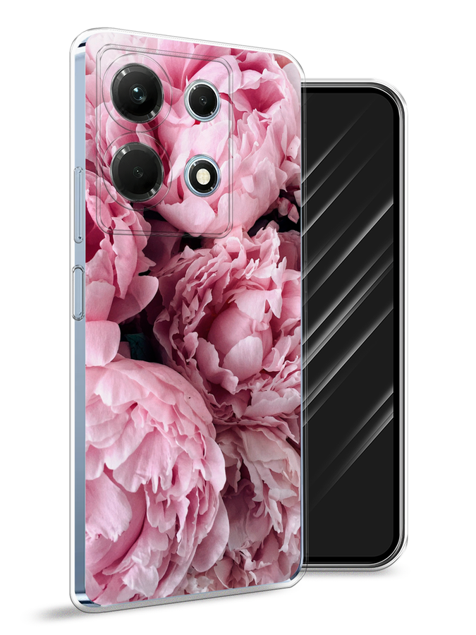 

Чехол Awog на Infinix Note 30 4G "Нежные пионы", Розовый;черный;белый, 3104650-8