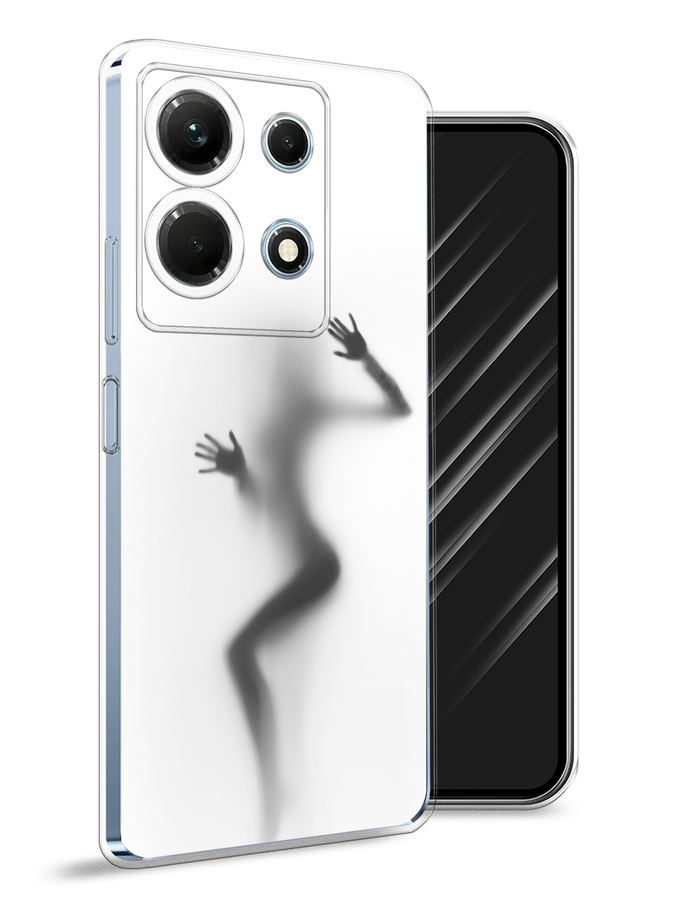 

Чехол Awog на Infinix Note 30 4G "Девушка в душе", Серый;белый;черный, 3104650-7