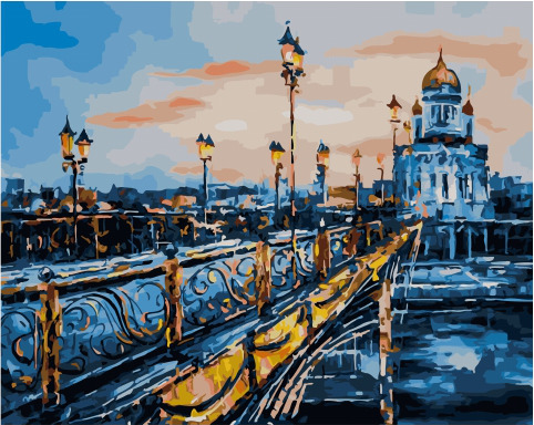 

картина по номерам Вечерний Патриарший мост PK45052