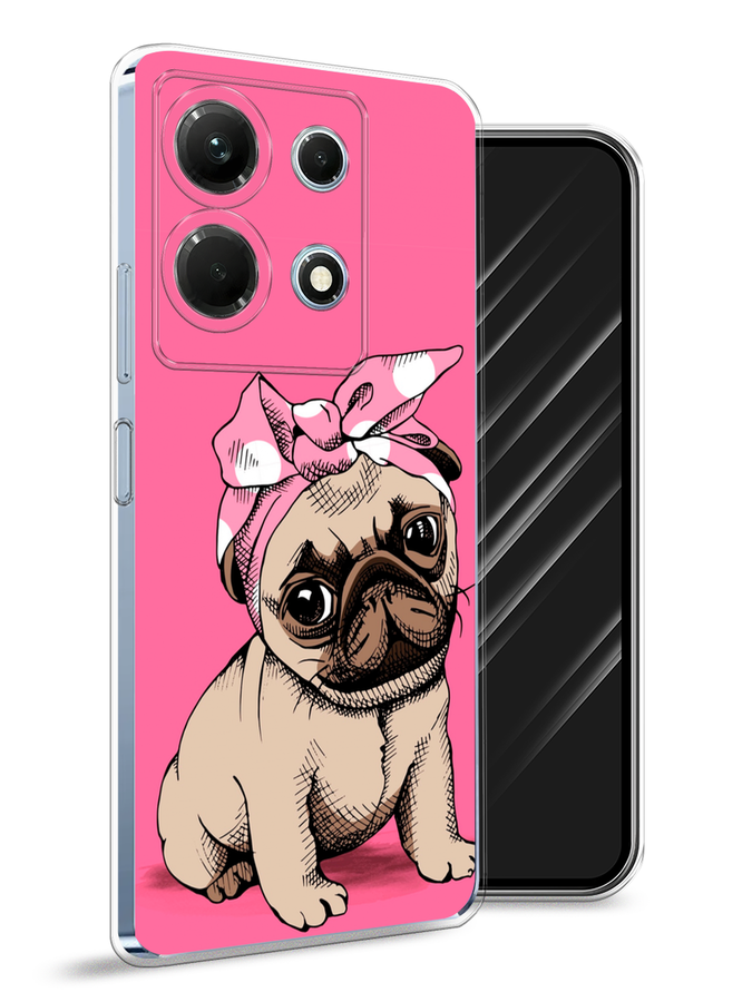 

Чехол Awog на Infinix Note 30 4G "Dog Pin-Up", Розовый;бежевый, 3104650-2