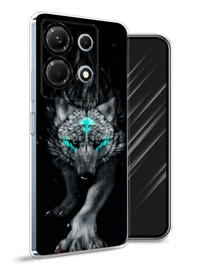 

Чехол Awog на Infinix Note 30 4G "Волшебный волк", Черный;серый, 3104650-2