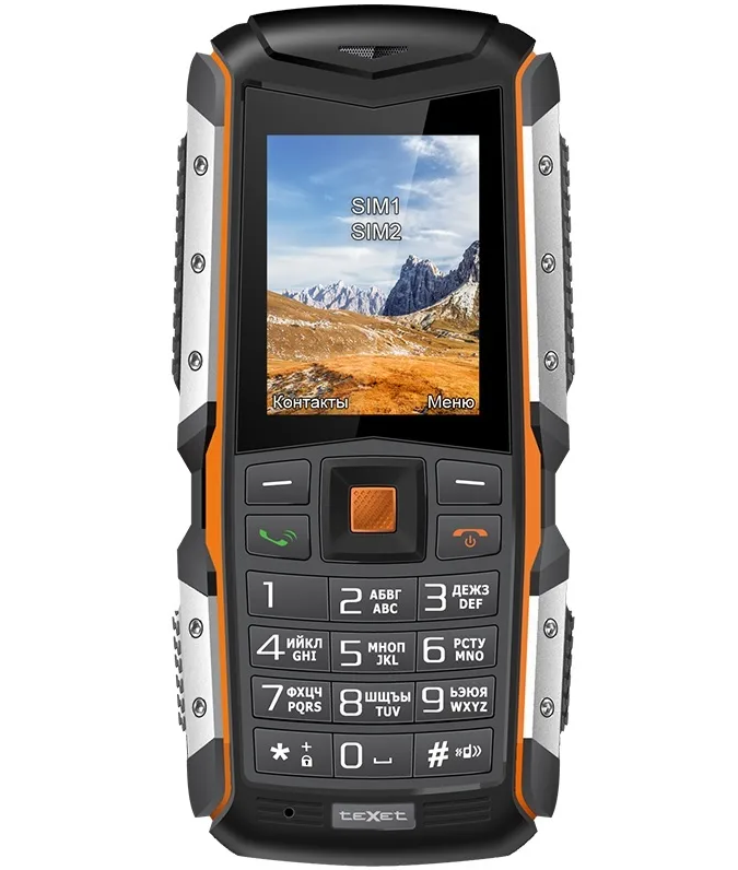 

Мобильный телефон TeXet TM-513R черный/оранжевый