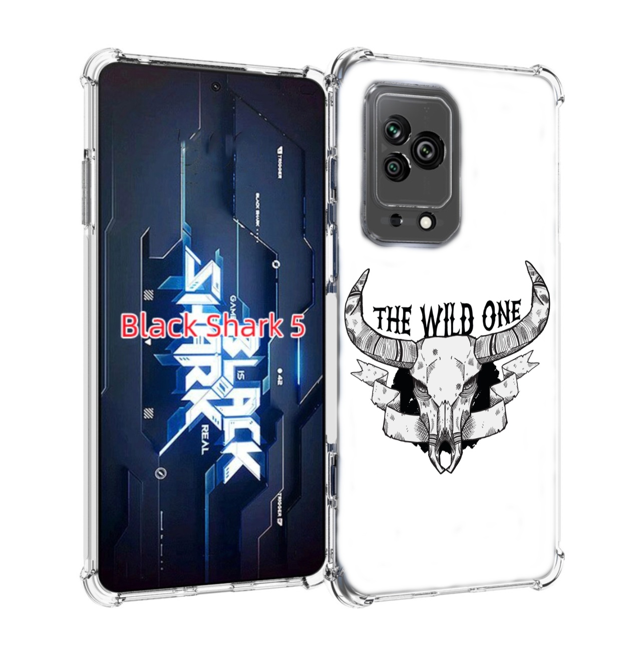 

Чехол MyPads рогатый-череп-оленя для Xiaomi Black Shark 5, Прозрачный, Tocco