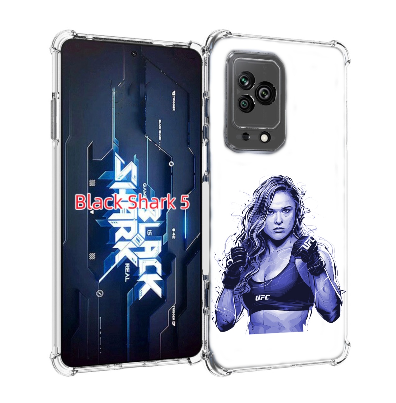 

Чехол MyPads ронда-роузи-юфс для Xiaomi Black Shark 5, Прозрачный, Tocco