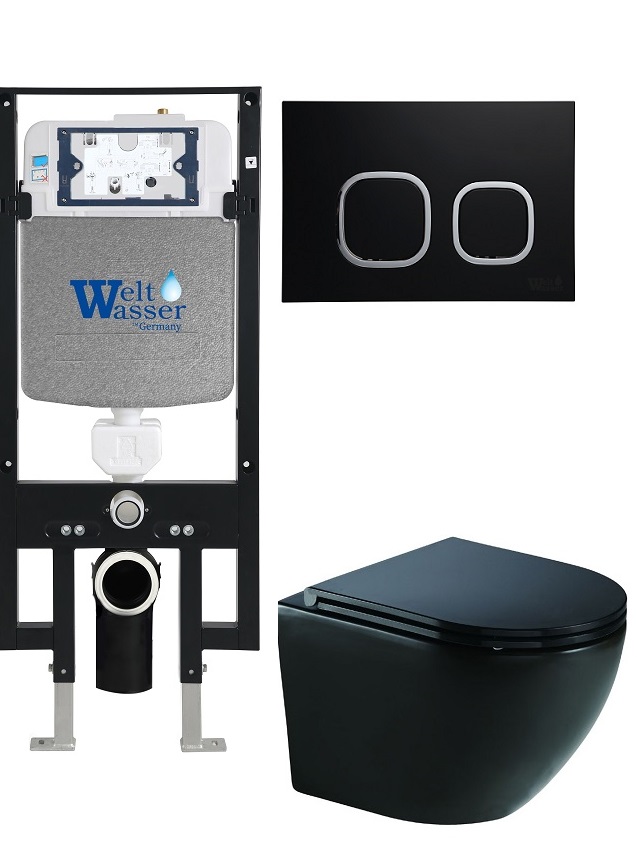 

Унитаз с инсталляцией WeltWasser AMBERG 497 + MERZBACH 041 XL MT-BL + AMBERG RD-BL