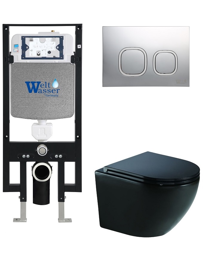 

Унитаз с инсталляцией WeltWasser AMBERG 497 + MERZBACH 041 XL MT-BL + AMBERG RD-CR