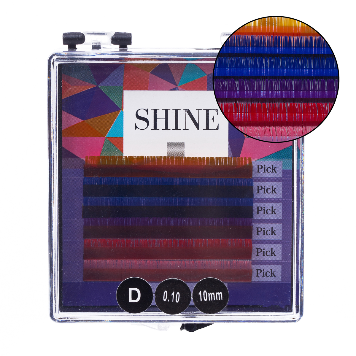 

Мини-палетки SHINE палитра "тип 3", 6 лент C 0,10 11 mm