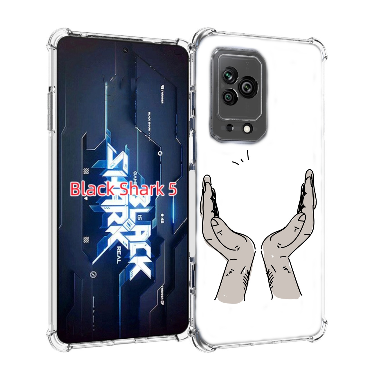 

Чехол MyPads руки-тянутся-к-небу для Xiaomi Black Shark 5, Прозрачный, Tocco