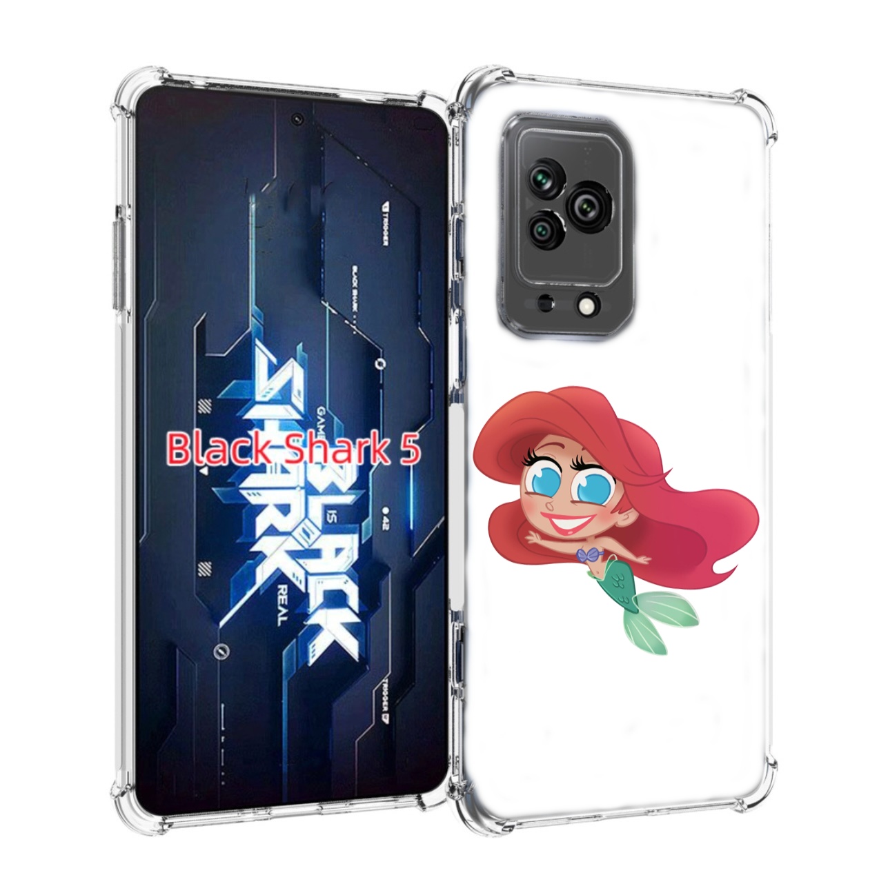 

Чехол MyPads русалка-мулатка для Xiaomi Black Shark 5, Прозрачный, Tocco