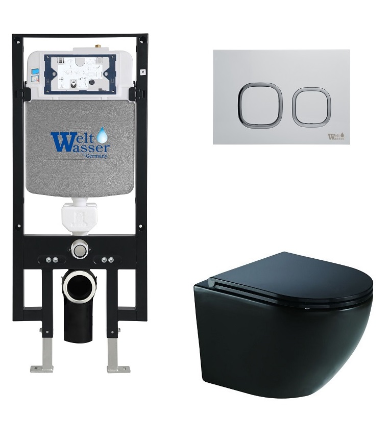 

Унитаз с инсталляцией WeltWasser AMBERG 497 + MERZBACH 041 XL MT-BL + AMBERG RD-WT