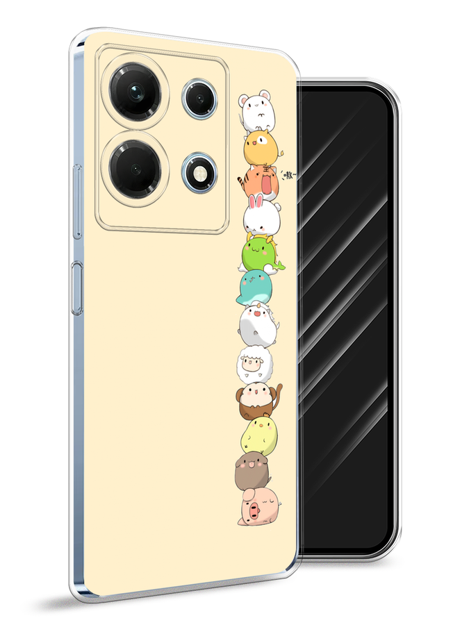 

Чехол Awog на Infinix Note 30 4G "Питомцы Чиби", Желтый, 3104650-2