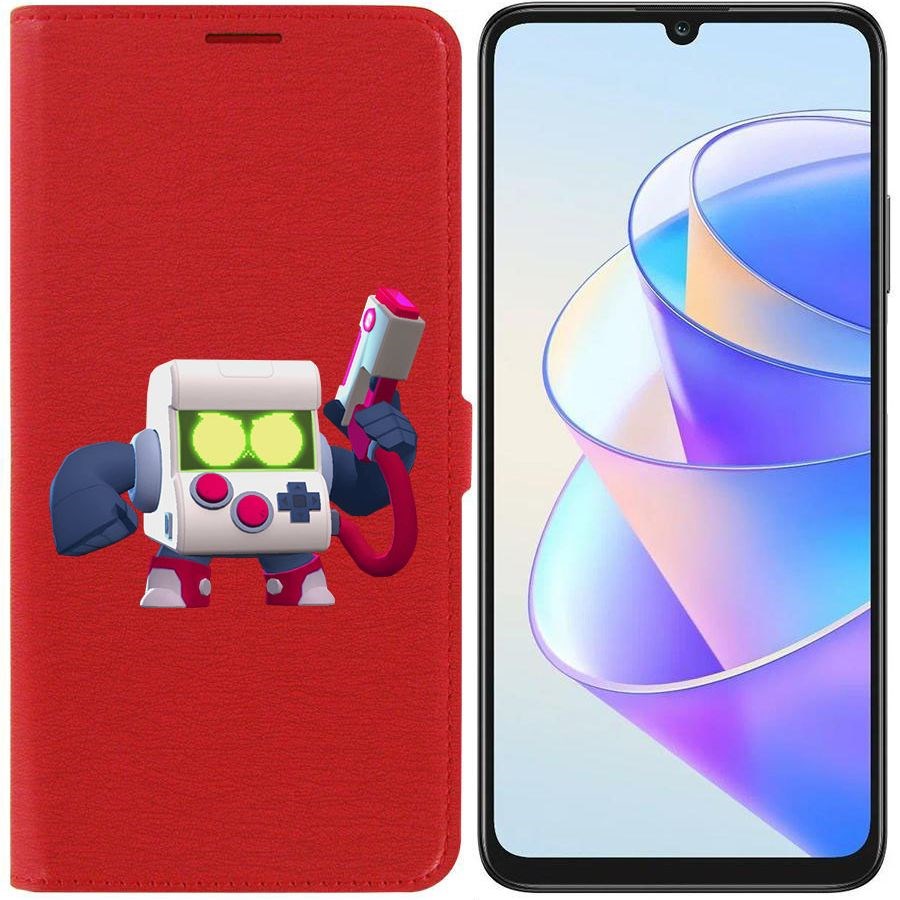 

Чехол-книжка Krutoff Eco Book для Honor X7a Brawl Stars-8-БИТ классический (красный)
