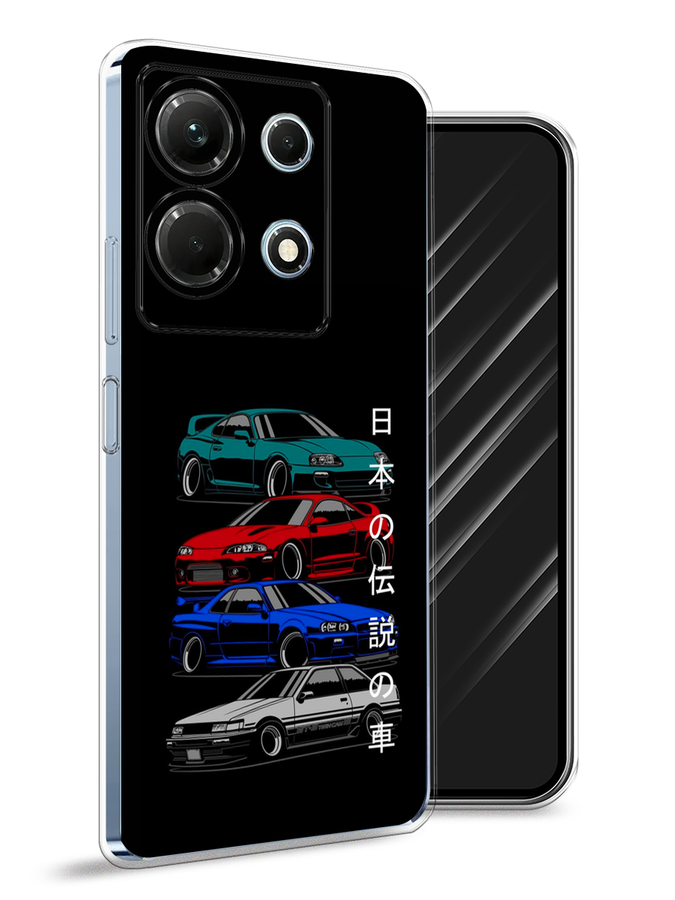 

Чехол Awog на Infinix Note 30 4G "JDM Legend cars", Зеленый;красный;синий, 3104650-5