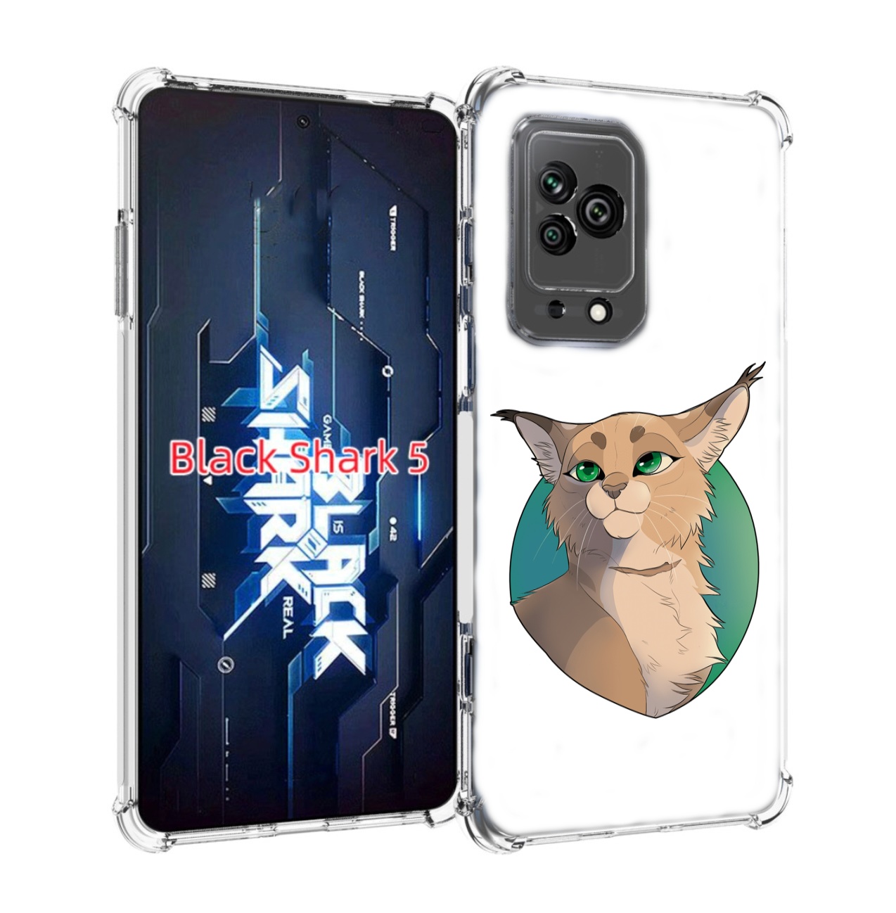 

Чехол MyPads рысь-нарисованная для Xiaomi Black Shark 5, Прозрачный, Tocco