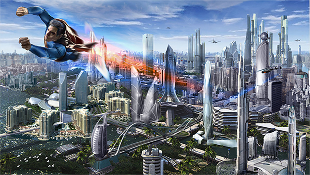 

Картина на холсте с подрамником ХитАрт Супермен 40x22 см, 1953