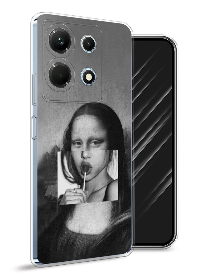 

Чехол Awog на Infinix Note 30 4G "Mona Lisa sucking lollipop", Серый, 3104650-9