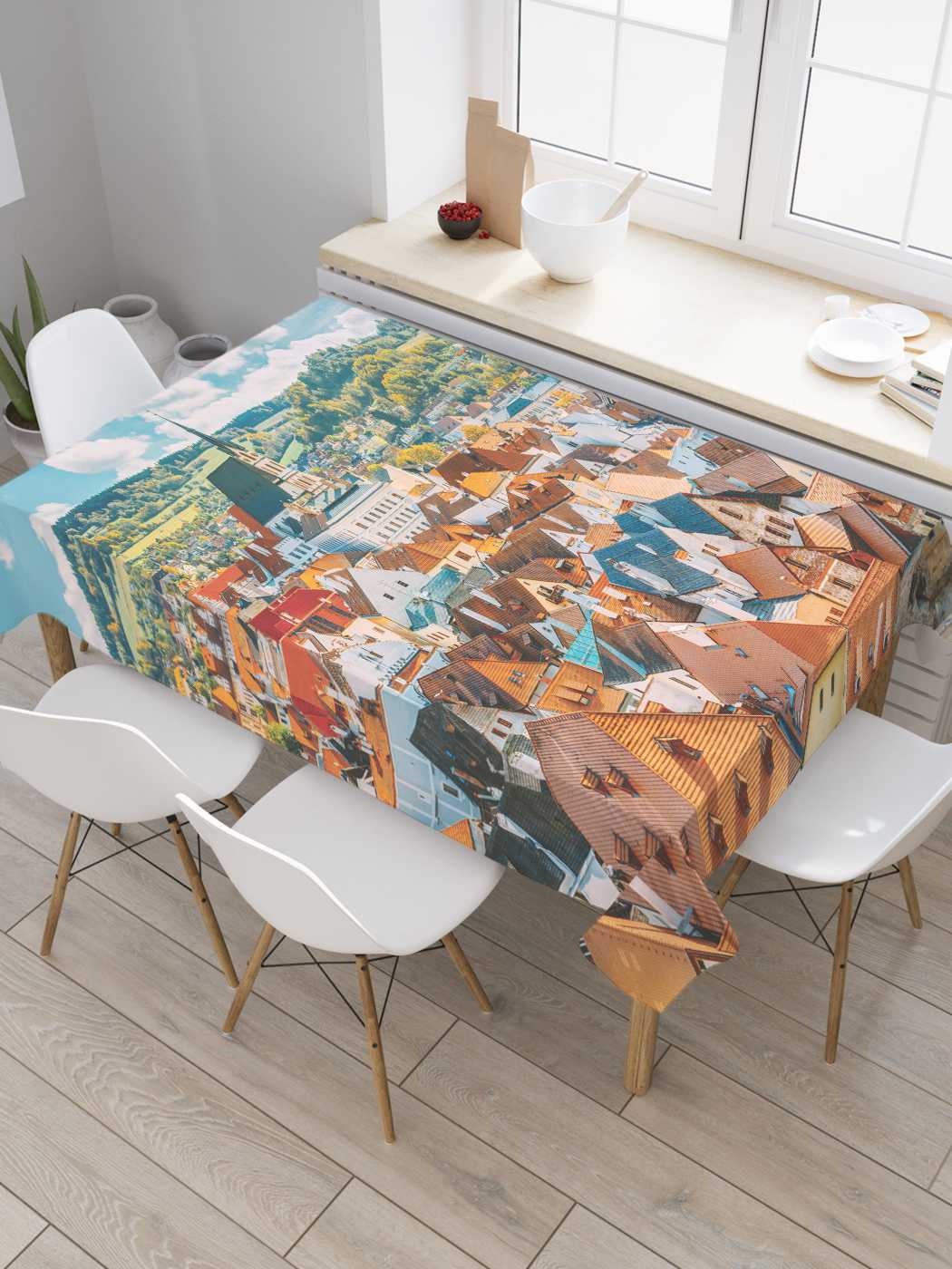 

Скатерть прямоугольная JoyArty "Захватывающий полет" из сатена, 180x145 см, Зеленый, Захватывающий полет