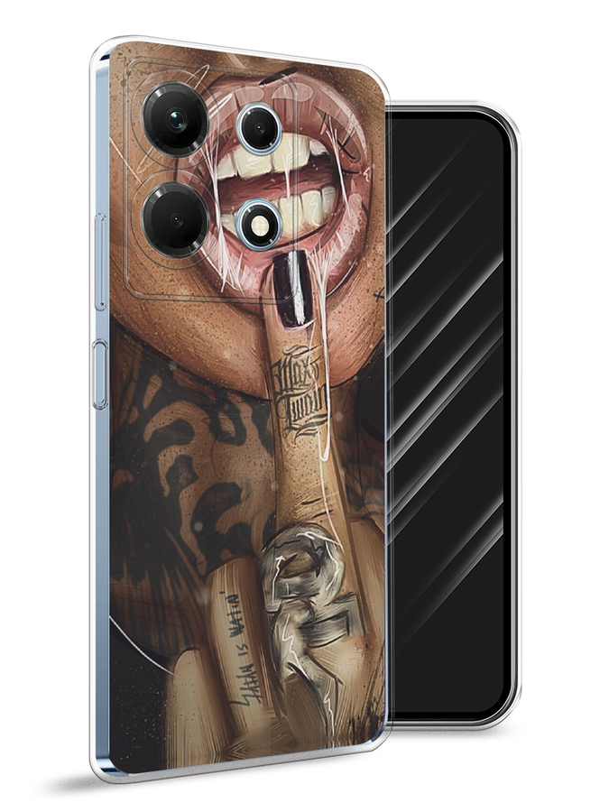 

Чехол Awog на Infinix Note 30 4G "Девушка с татуировками", Бежевый;розовый;черный, 3104650-9