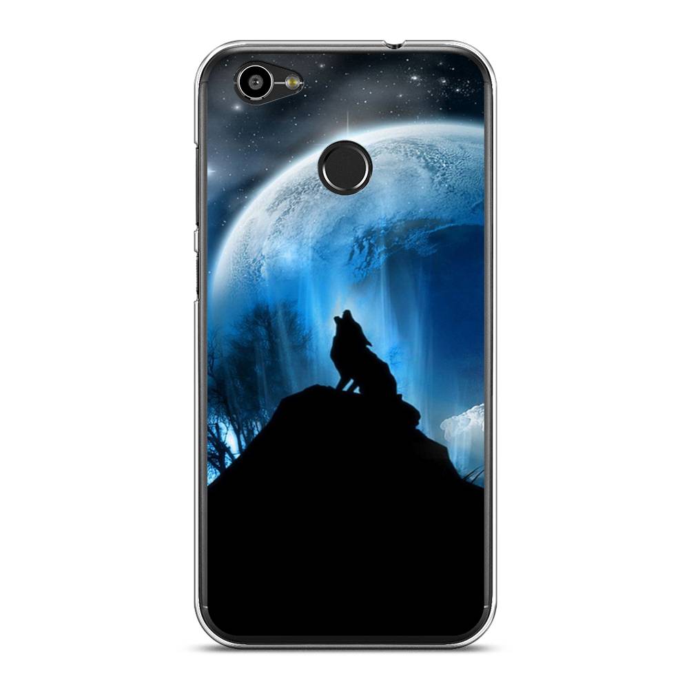 

Чехол на ZTE Blade A6 "Волк 2", Синий;черный;белый, 132350-1