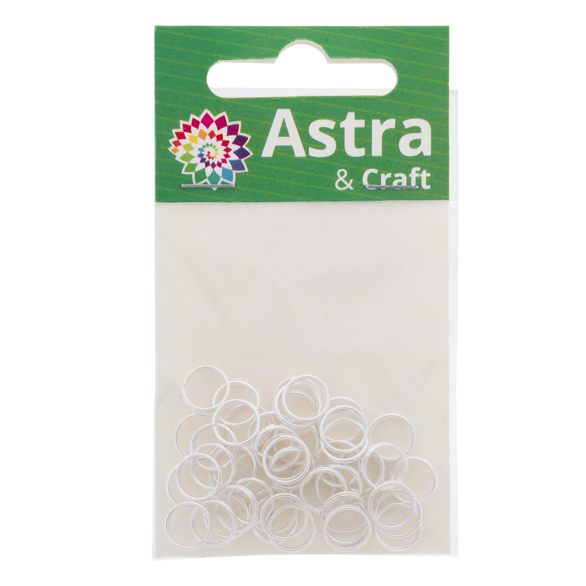 

Кольцо соединительное двойное, 8мм, 50шт/упак, Astra&Craft (Серебро), Серебристый, 7727700