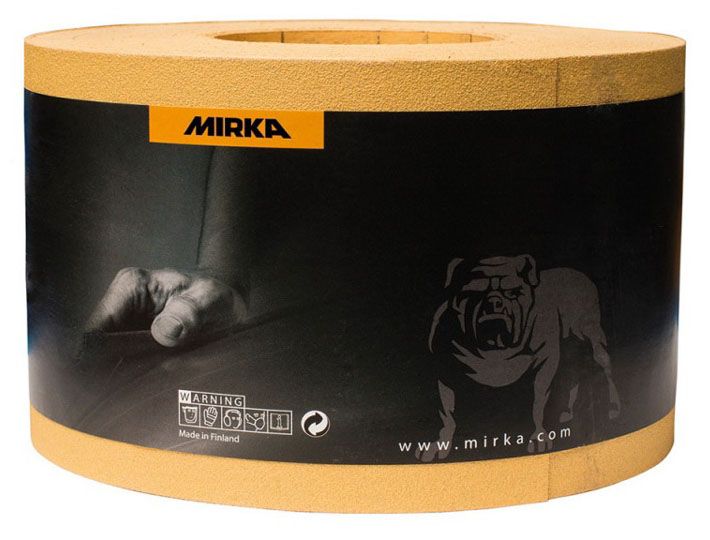 

MIRKA MIROX бумага шлифовальная Р240 115х50000мм ( рул. 5,75 кв.м.), Желтый