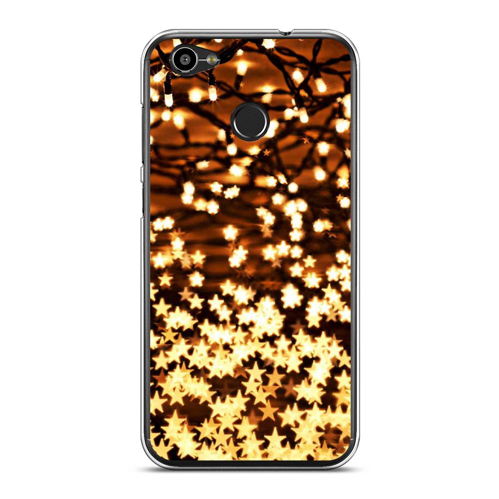 

Чехол на ZTE Blade A6 "Новогодняя гирлянда", Золотистый, 132350-5