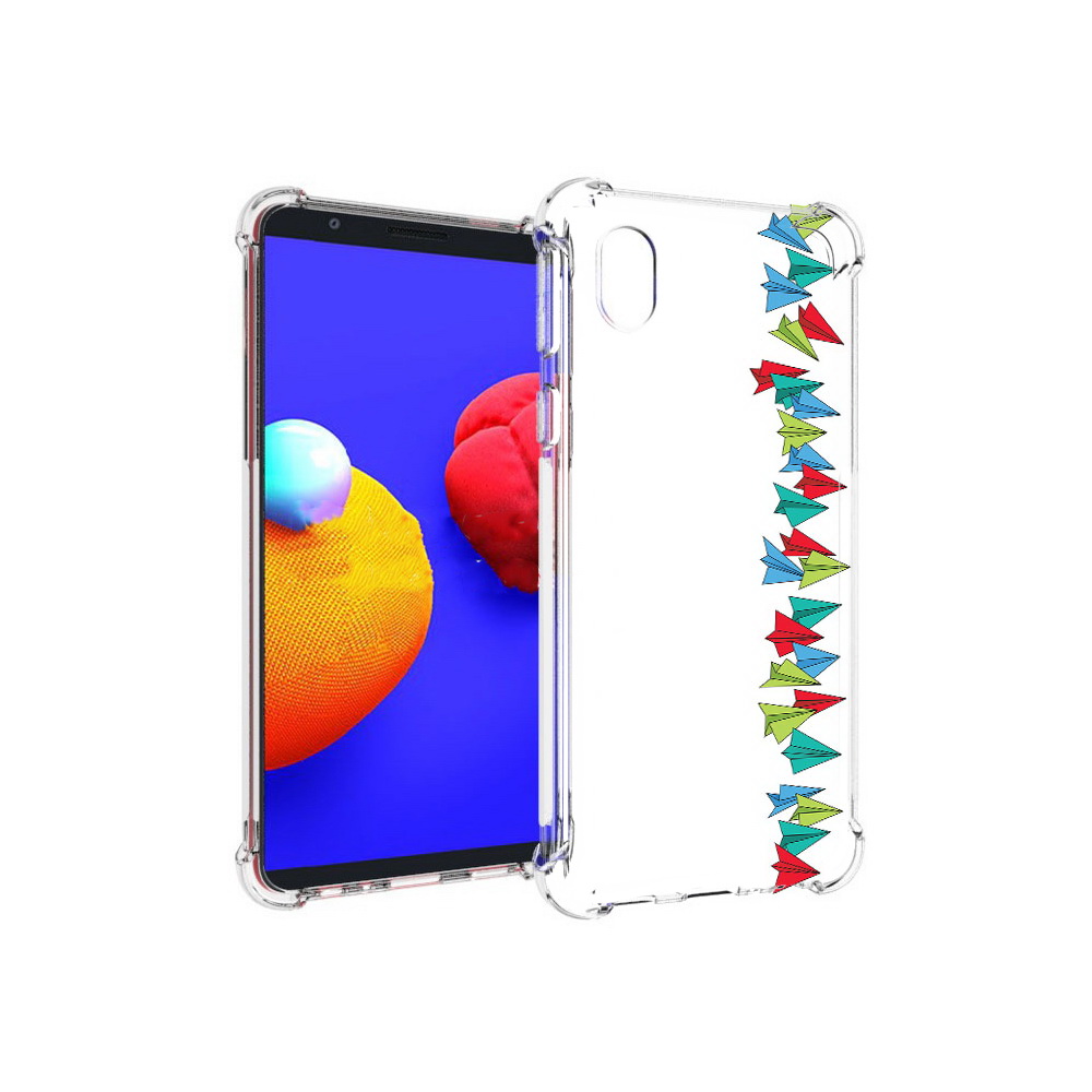 Чехол MyPads Tocco для Samsung Galaxy A01 Core самолетики из листочков (PT151825.477.593)