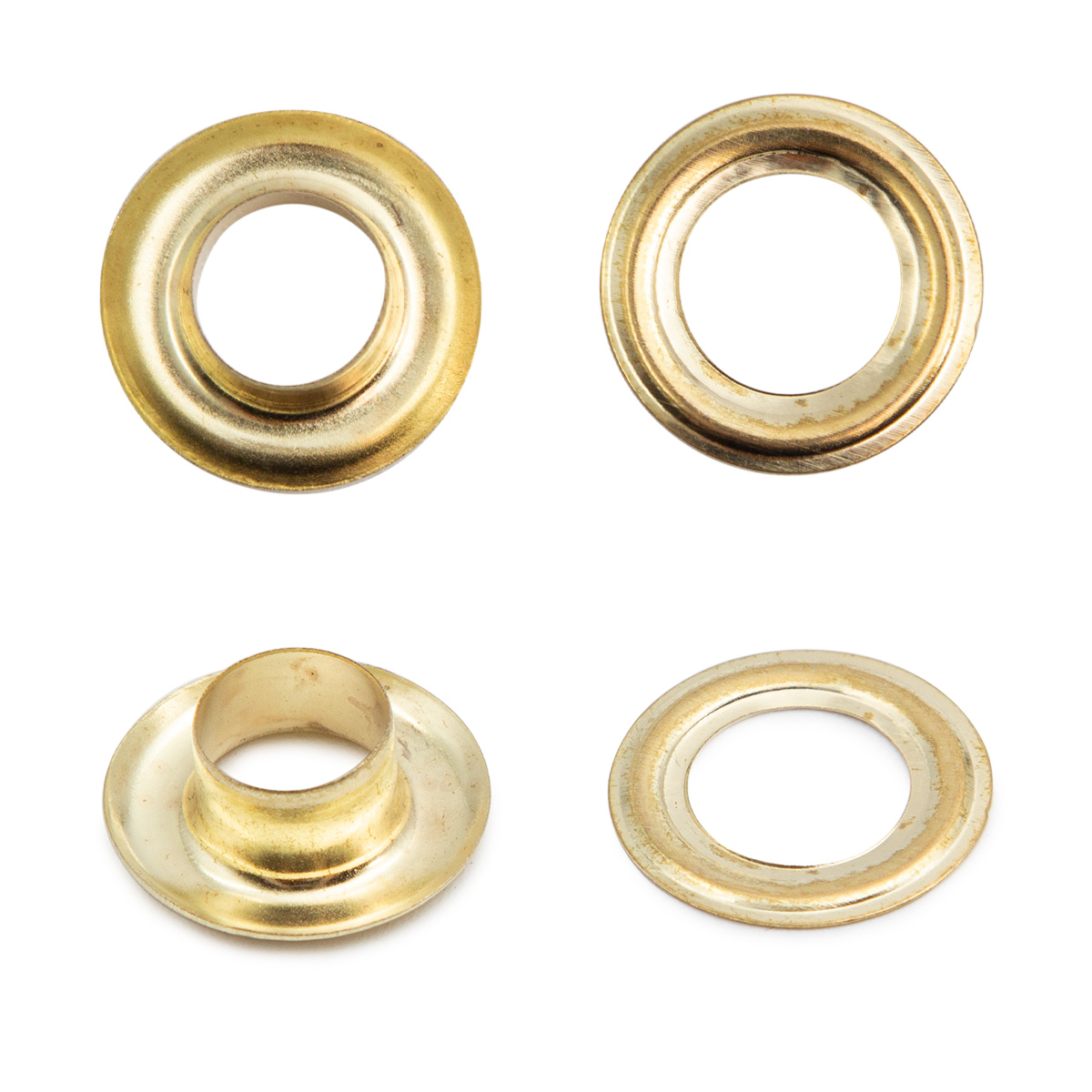 

Люверс NEW STAR №5 (d-7,3мм, h-5,41мм) металл, 1000шт (золото), Золотистый, 619576