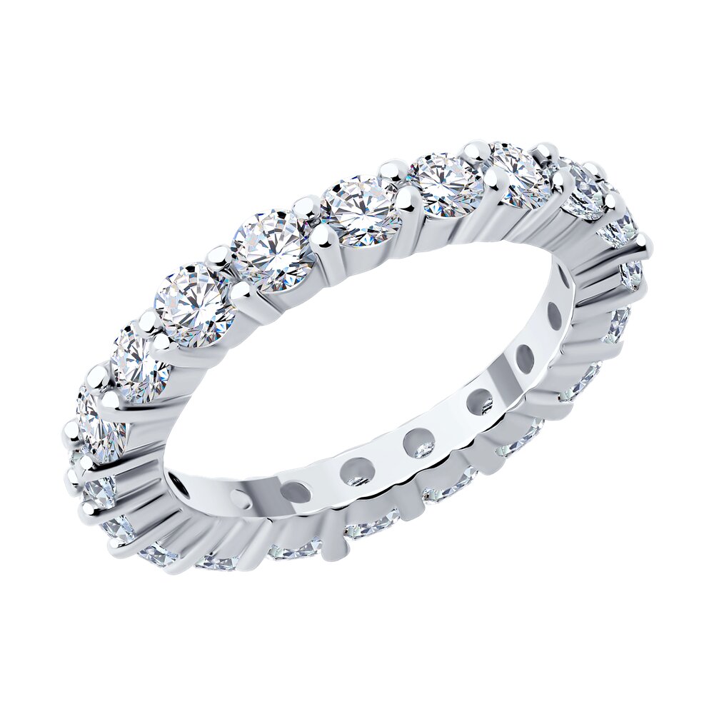 

Кольцо из серебра р. 19 SOKOLOV 94014023-91, фианит, 94014023-91