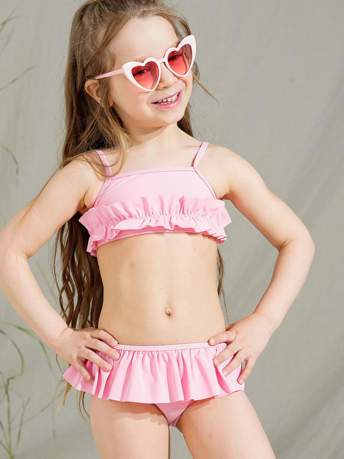 

Купальник раздельный детский PlayToday Kids 12322259, светло-розовый, 98, 12322259