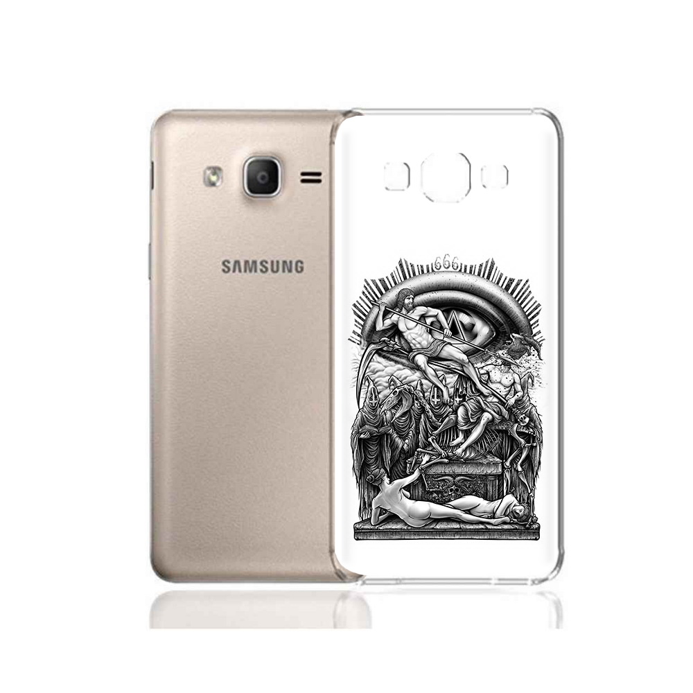 

Чехол MyPads Tocco для Samsung Galaxy A7 (2015) оракул черно белый (PT11625.595.528), Прозрачный, Tocco