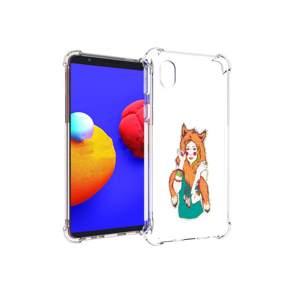 

Чехол MyPads Tocco для Samsung Galaxy A01 Core Девушка лиса (PT151825.477.62), Прозрачный, Tocco