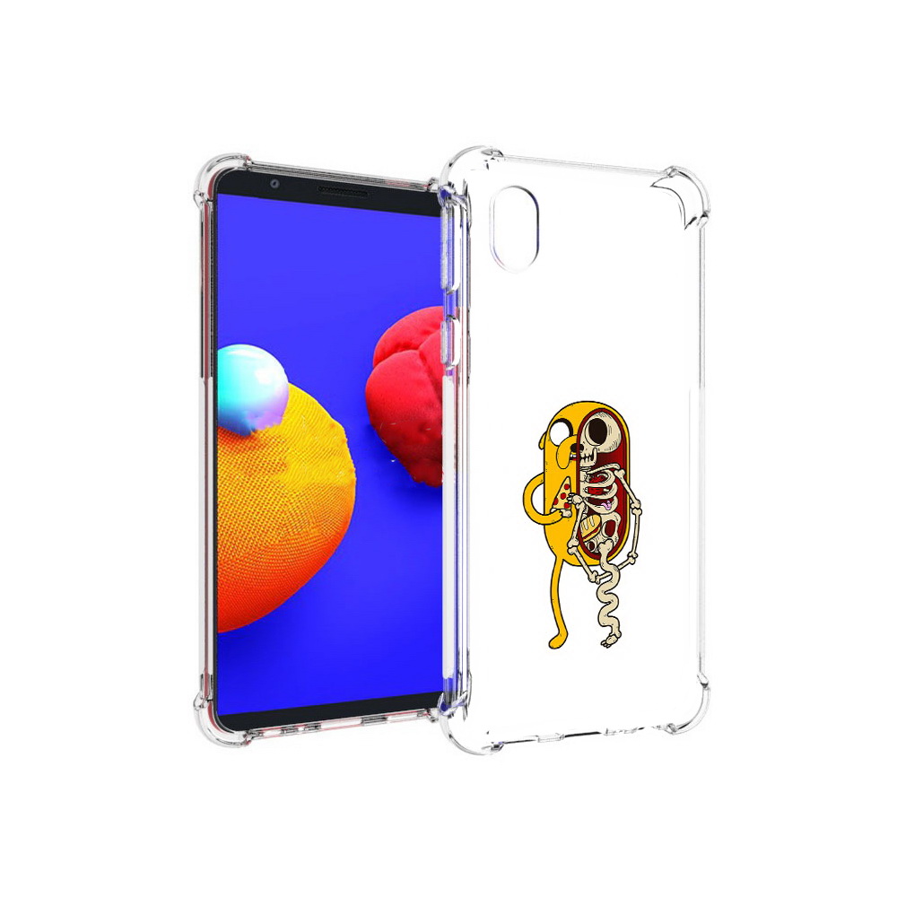 

Чехол MyPads Tocco для Samsung Galaxy A01 Core Джейк скелет (PT151825.477.64), Прозрачный, Tocco