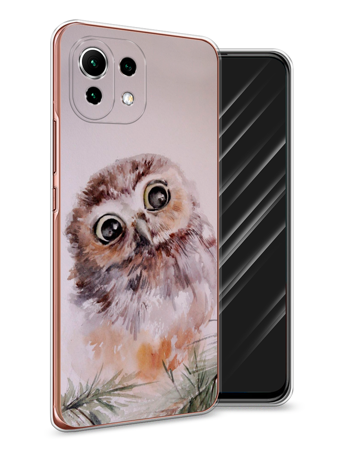 

Чехол Awog на Xiaomi Mi 11 Lite "Сова на розовом", Разноцветный, 310250-1