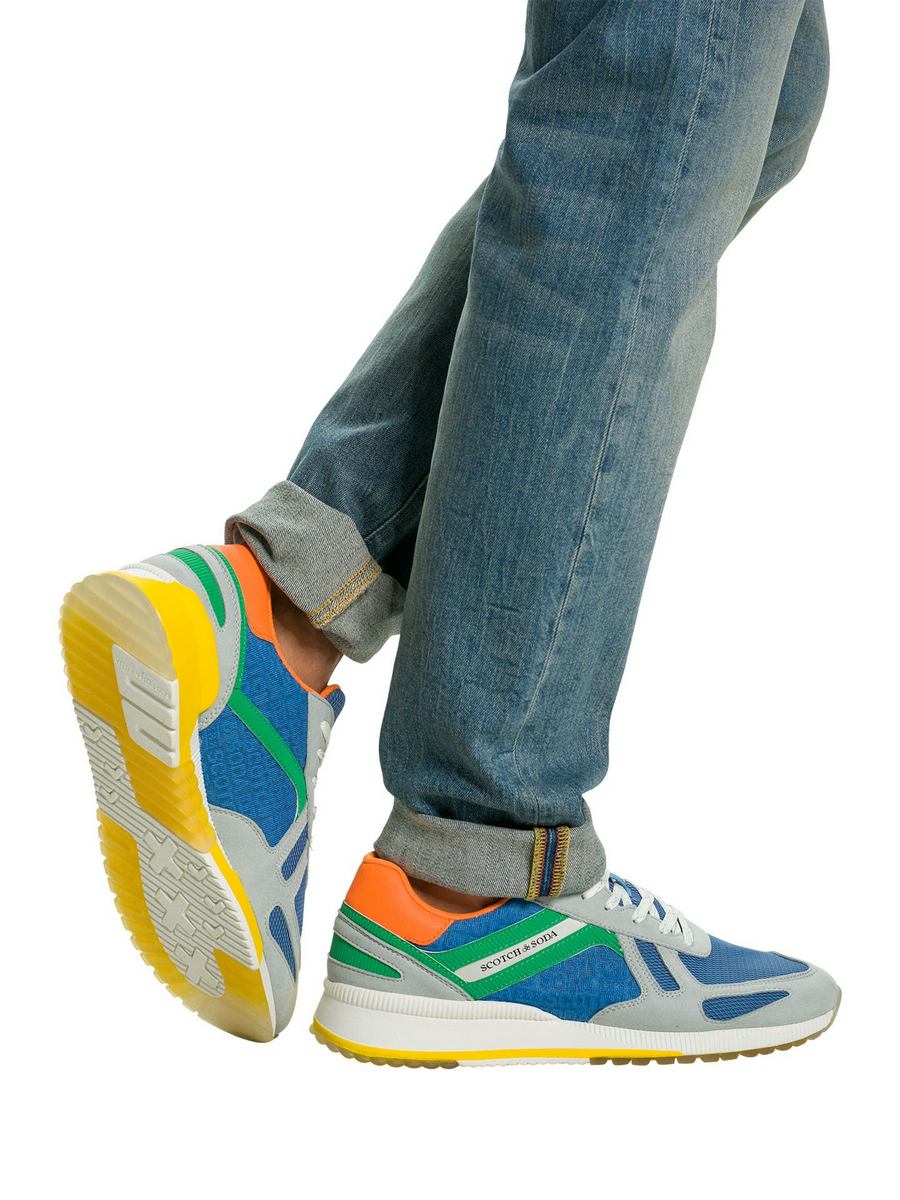 

Кроссовки мужские Scotch & Soda 001390019 синие 44 EU, Синий, 001390019
