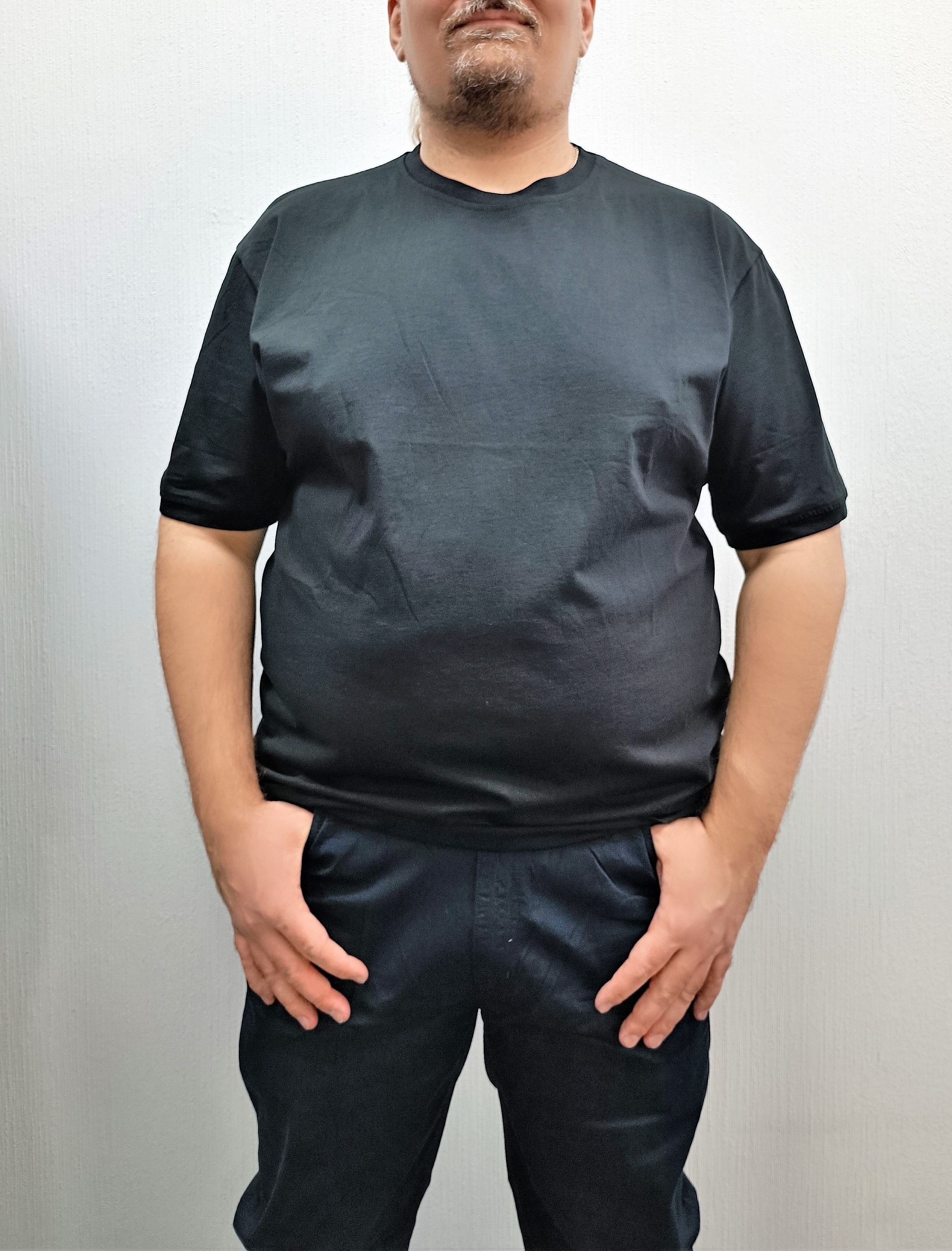 Футболка мужская Ramon Miele 7000 черная 62 RU