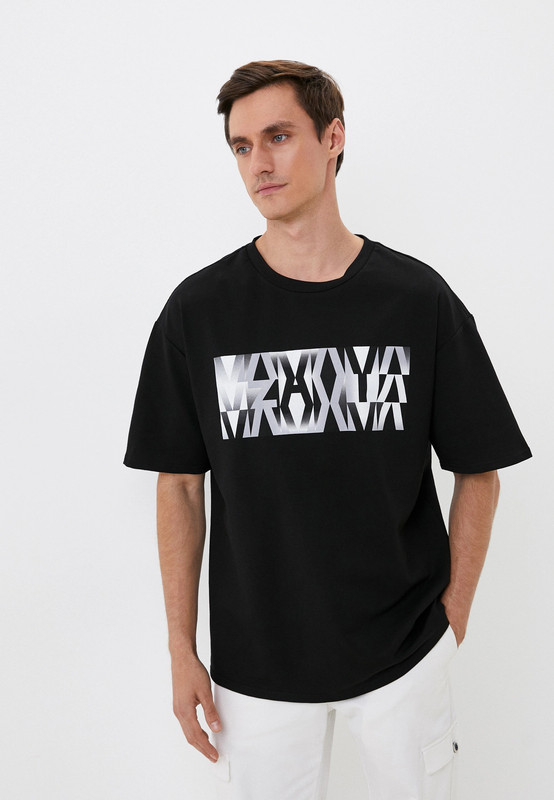 

Футболка мужская ZAVI oversize черная 42-44 RU, Черный, oversize