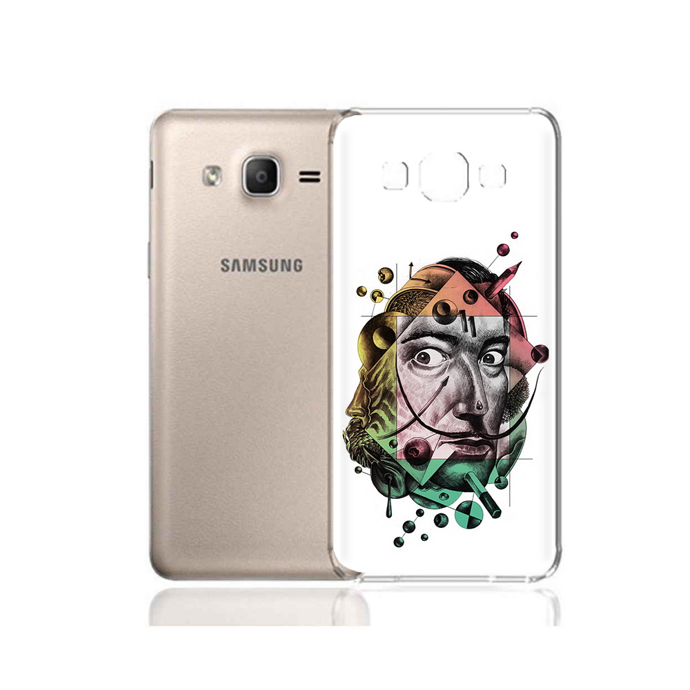 

Чехол MyPads Tocco для Samsung Galaxy A7 (2015) разноцветное лицо абстракция, Прозрачный, Tocco