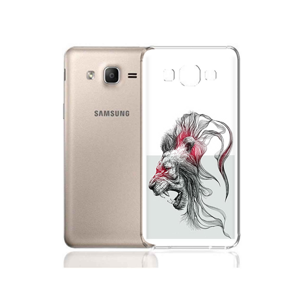 

Чехол MyPads Tocco для Samsung Galaxy A7 (2015) разъяренный лев (PT11625.595.576), Прозрачный, Tocco