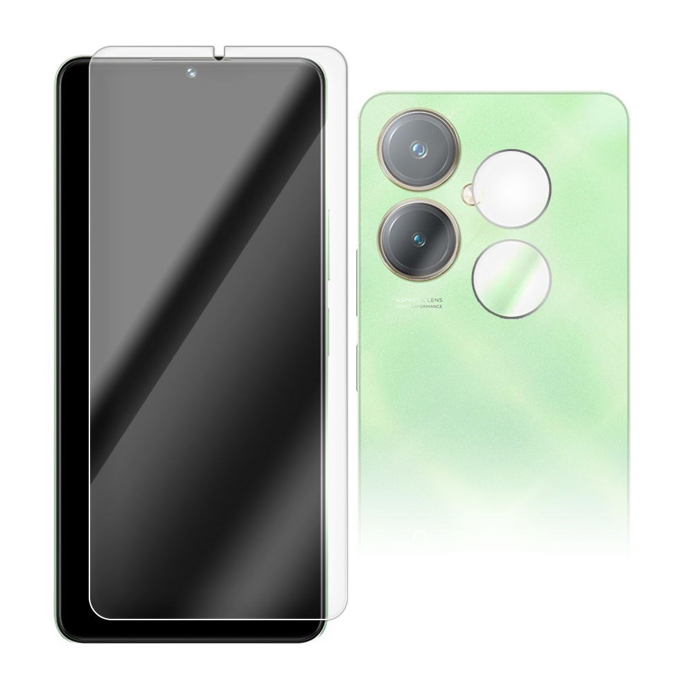 

Стекло защитное гибридное для Vivo Y27 4G + защита камеры (2шт.)
