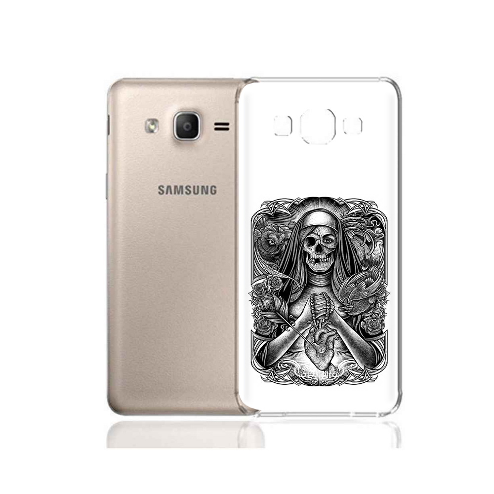 

Чехол MyPads Tocco для Samsung Galaxy A7 (2015) скелет с сердцем (PT11625.595.603), Прозрачный, Tocco