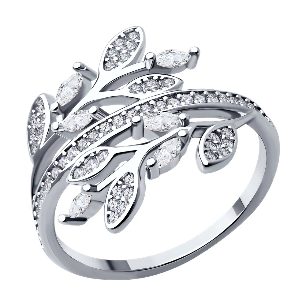 

Кольцо из серебра р. 17 SOKOLOV 94014027-91, фианит, 94014027-91